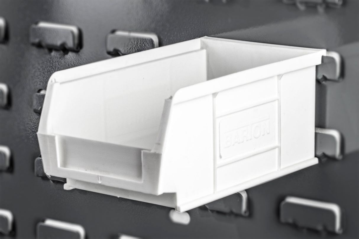 Plastic Storage Parts Lin Bin Container - Anti-Bacterial White