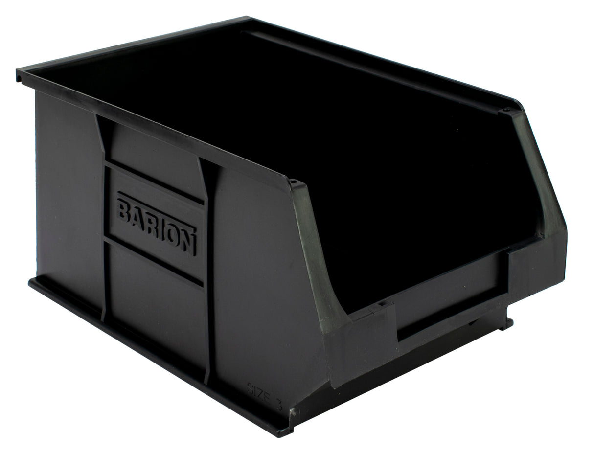 Plastic Storage Parts Lin Bin Container FD3 - Black Recycled