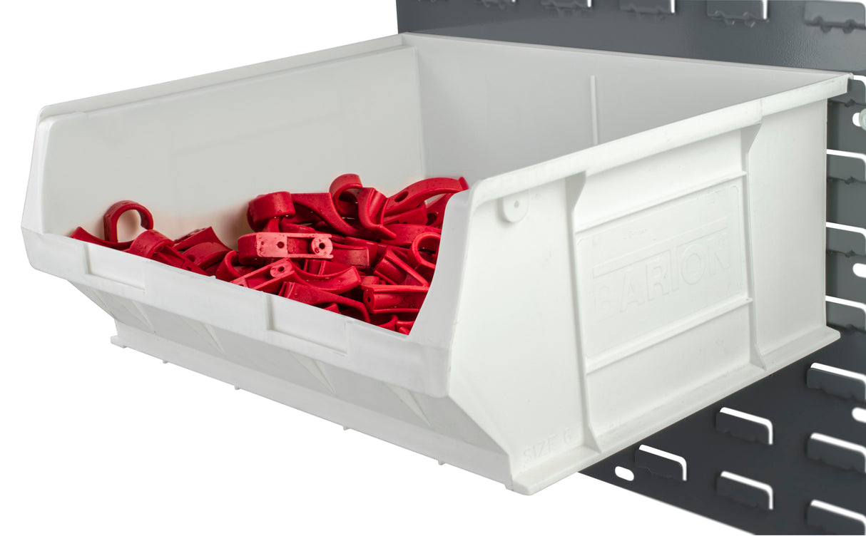 Plastic Storage Parts Lin Bin Container - 5PK (ANTI-BACTERIAL WHITE) FD6 420mm(w) x 375mm(d) x 182mm(h)