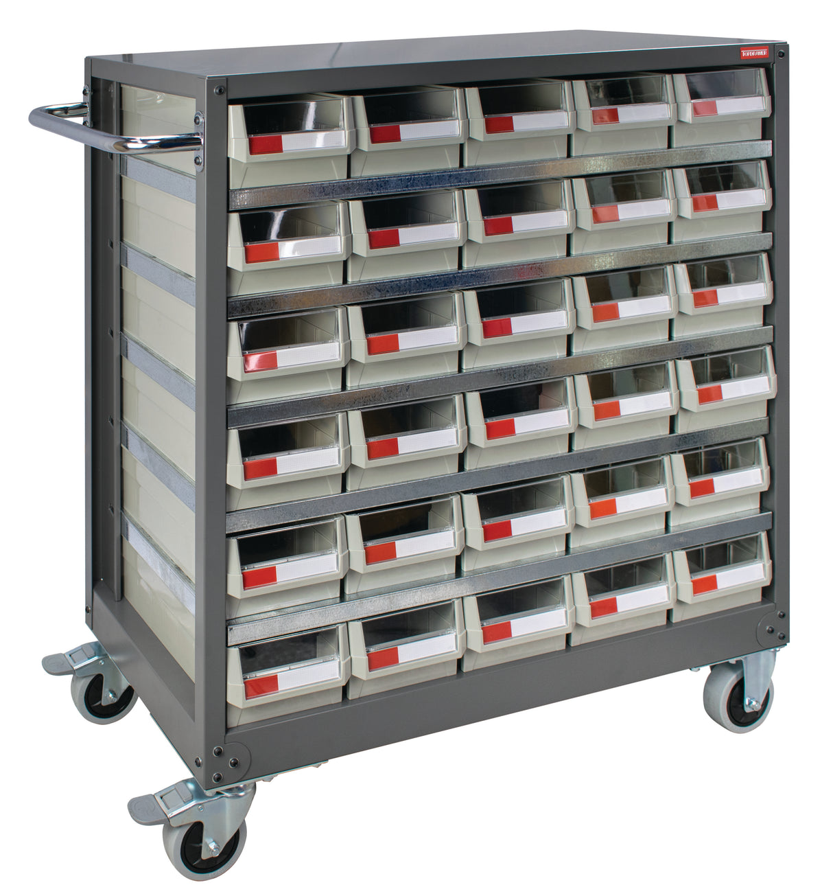 Steel Drawer Storage Trolley - 880x880x400mm - INC 30--Bin Trays