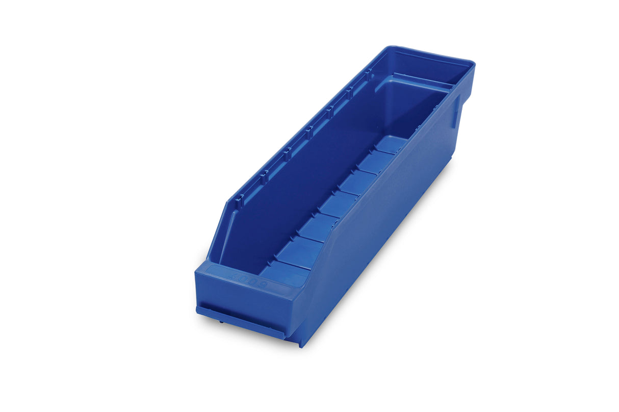 SHELF STORAGE BIN TYPE 4009 BLUE - 40PK - 400 x 90 x 95mm