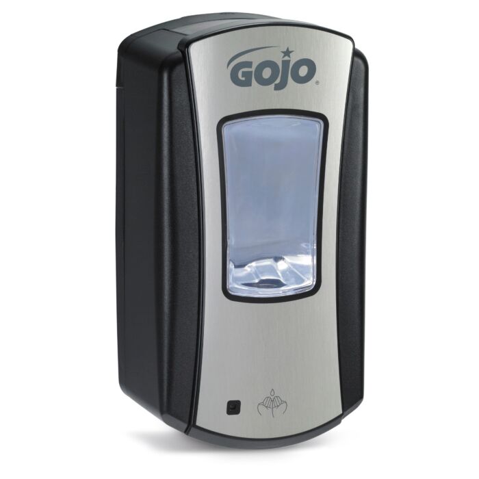 GOJO Brushed Chrome/Black LTX-12 Touch Free Dispenser