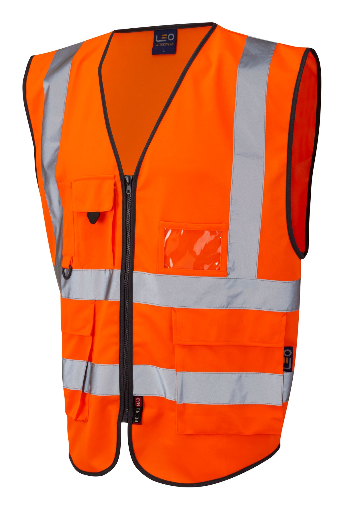 Leo Lynton EN20471 Superior Hi-Viz Waistcoat - Orange