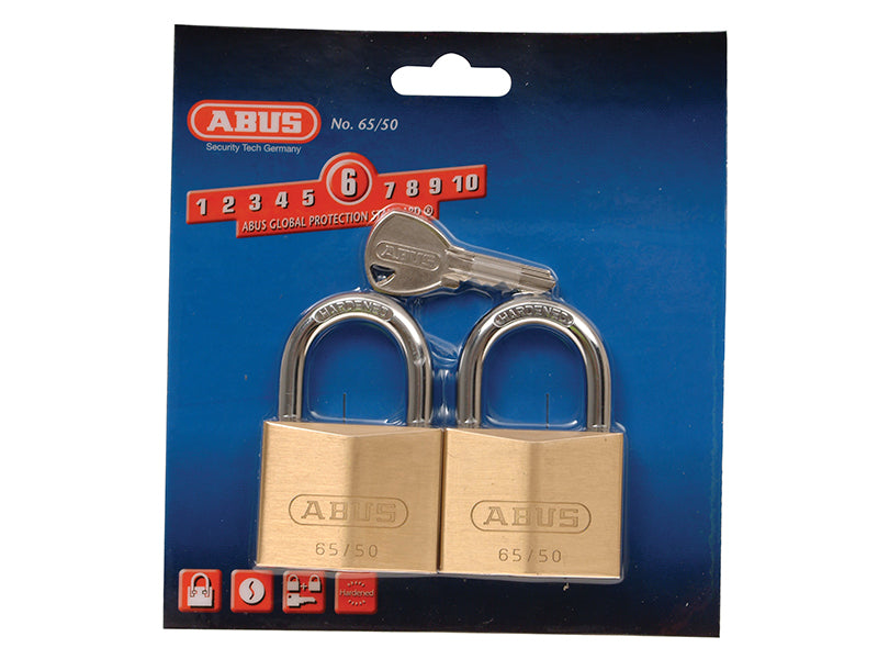 ABUS Mechanical 65 Series Brass Padlock
