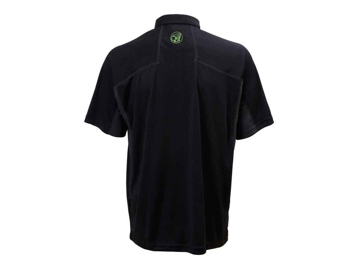 Apache Langley Black Performance Polo Shirt
