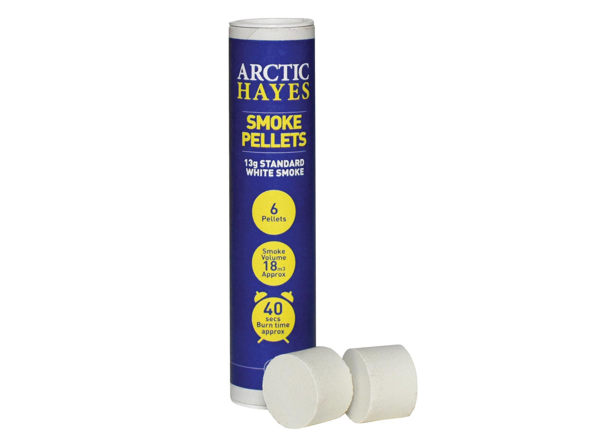 Arctic Hayes Smoke Pellets Standard 13g White (Tube 6)