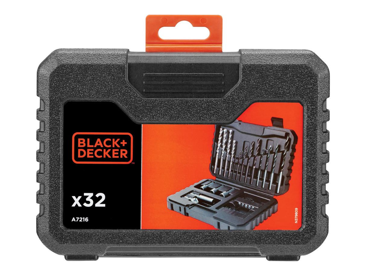 BLACK + DECKER A7216 Drill & Driver Set 32 Piece