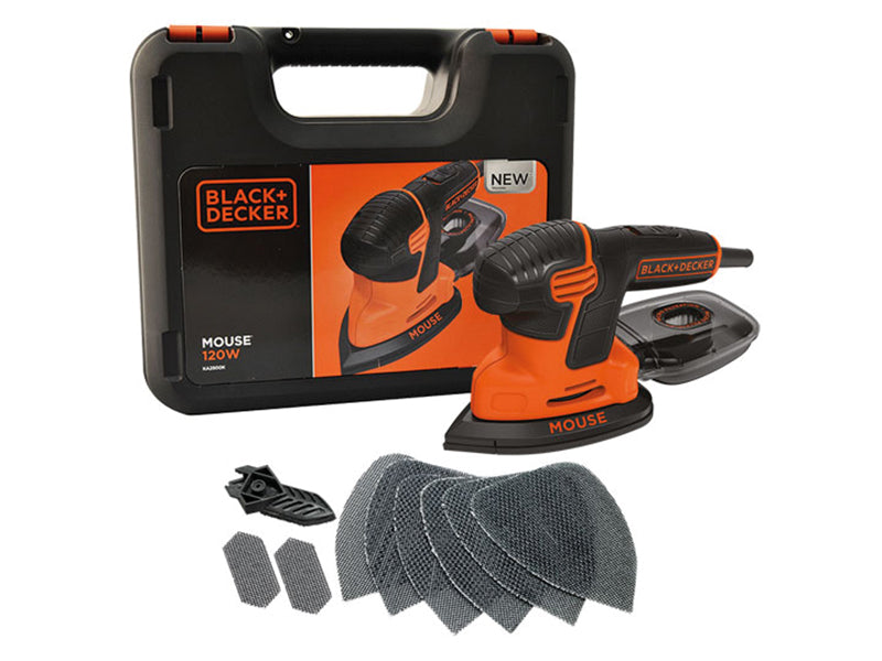 BLACK + DECKER KA2500K-GB Compact Mouse® Sander 120W 240V