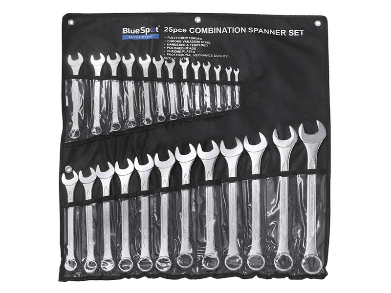BlueSpot Tools Combination Spanner Set, Metric