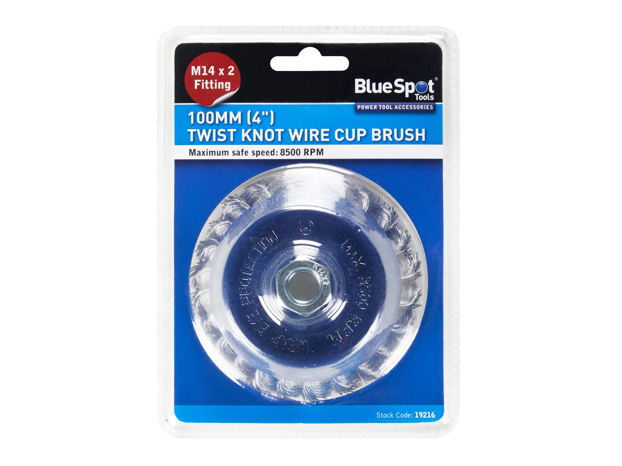 BlueSpot Tools Twist Knot Cup Brush