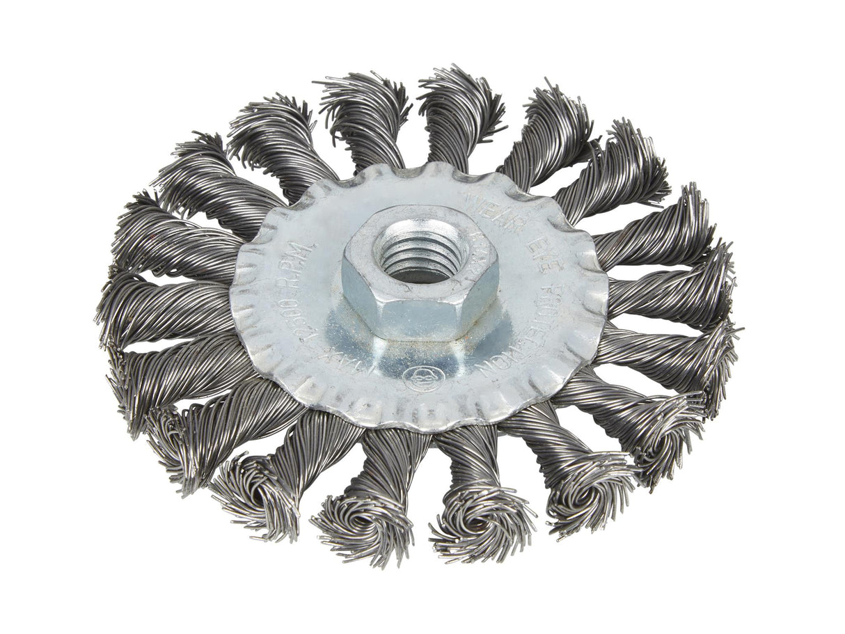 BlueSpot Tools Flat Twist Knot Wire Wheel