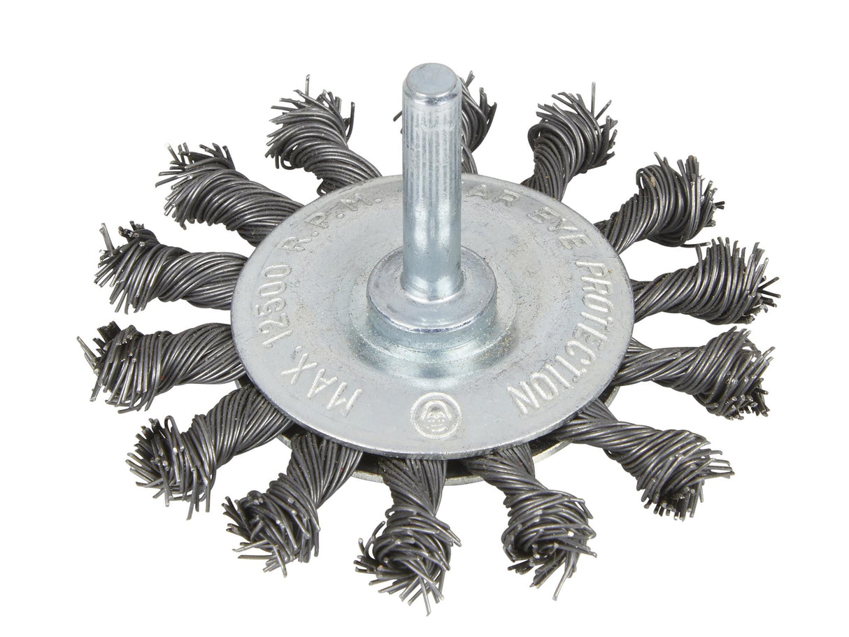 BlueSpot Tools Flat Twist Knot Wire Wheel