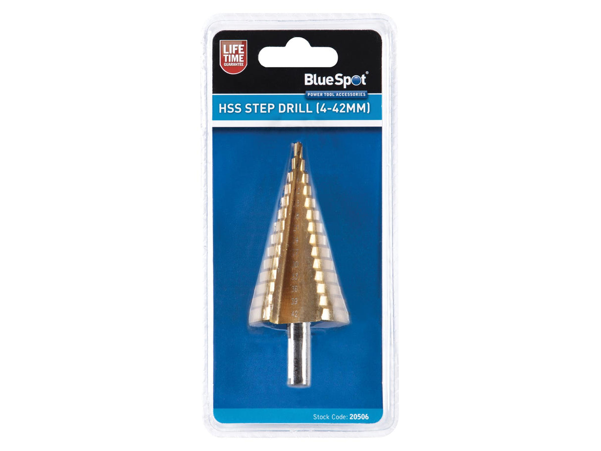 BlueSpot Tools HSS Step Drill 4-42mm