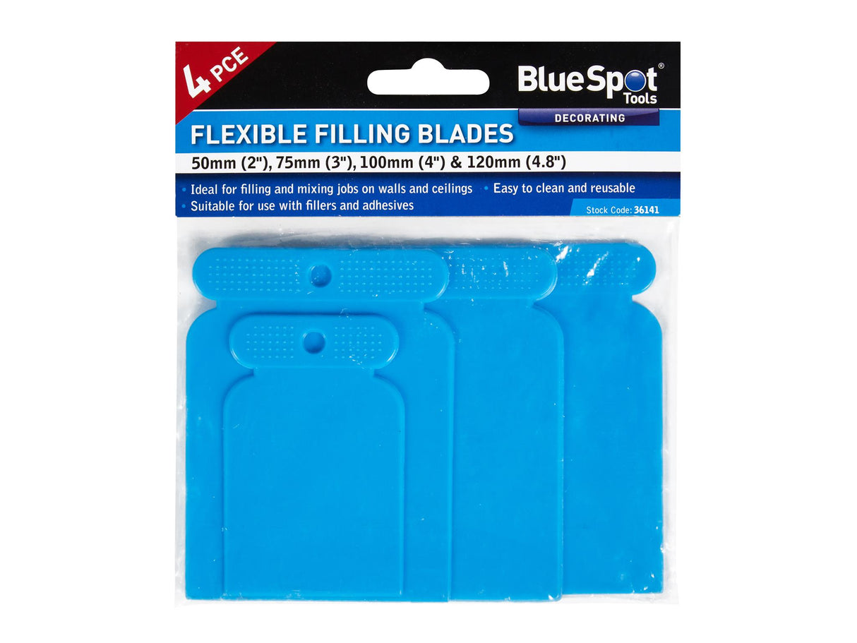 BlueSpot Tools Flexible Filling Blade Set, 4 Piece