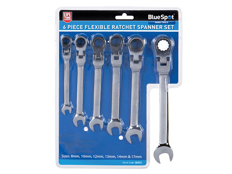 BlueSpot Tools Flexible Head Ratchet Set