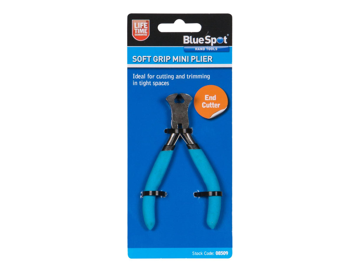 BlueSpot Tools Soft Grip Mini End Cutter Pliers
