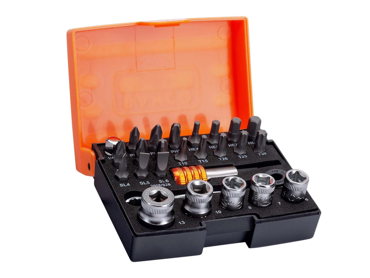 Bahco 2058/S26 1/4in Drive Ratchet Socket Set, 26 Piece