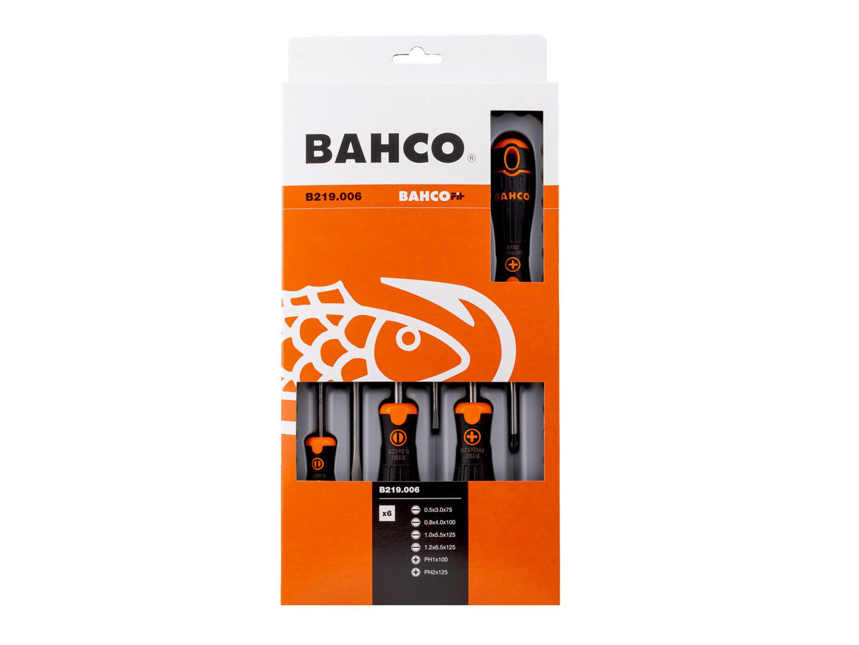 Bahco B219.006 BAHCOFIT Screwdriver Set, 6 Piece