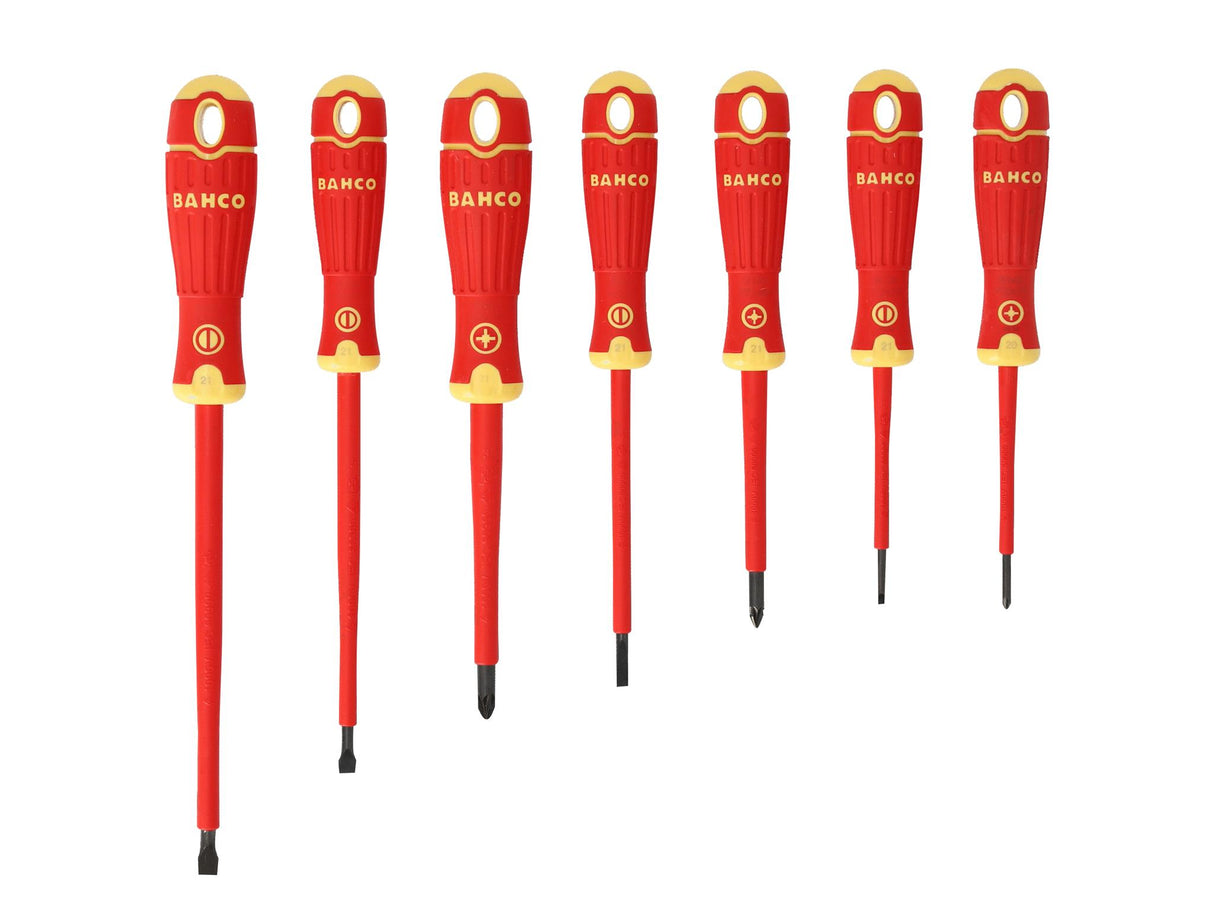 Bahco B220.017 BAHCOFIT Insulated Screwdriver Set, 7 Piece