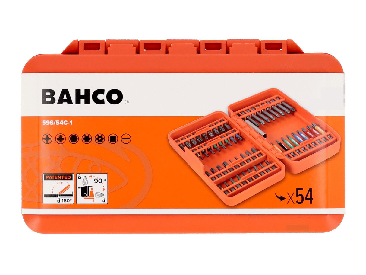 Bahco 59S/54C-1 Standard Bit Set, 54 Piece