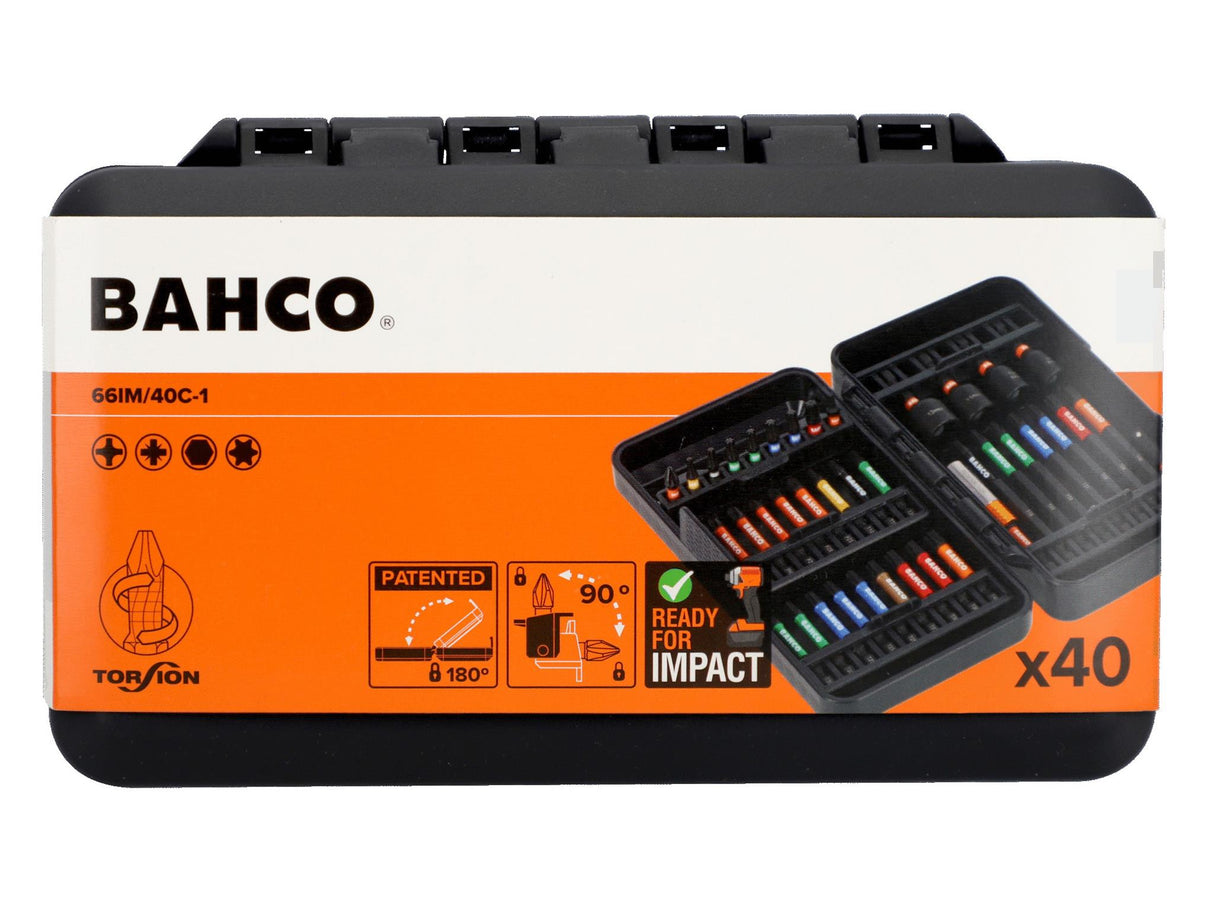 Bahco 66IM/40C-1 Impact Bit Set, 40 Piece