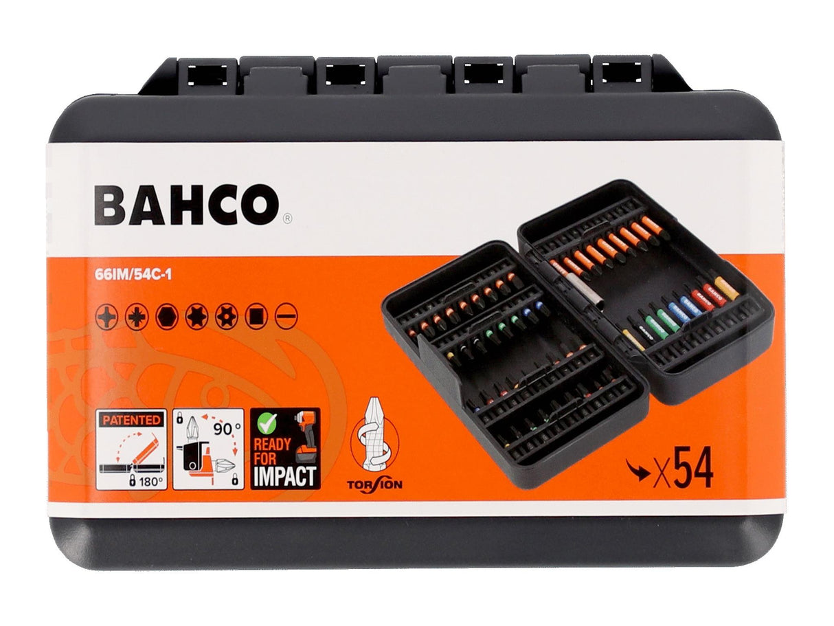 Bahco 66IM/54C-1 Impact Bit Set, 54 Piece