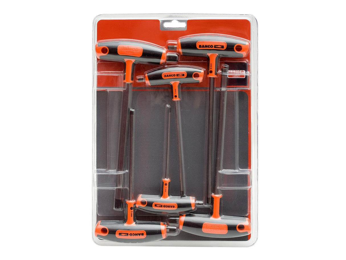 Bahco 903T-1 T-Handle Hex Screwdriver Set, 6 Piece