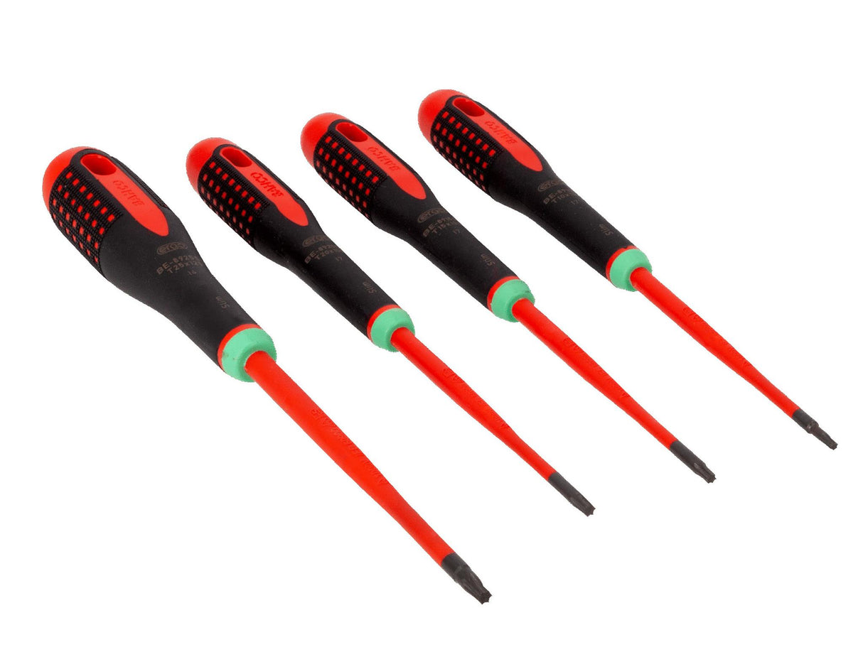 Bahco BE-9880SL ERGO Slim VDE Insulated Screwdriver Set, 4 Piece