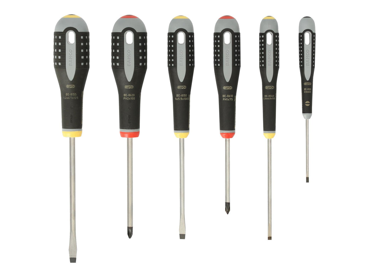 Bahco BE-9881 ERGO™ Screwdriver Set, 6 Piece