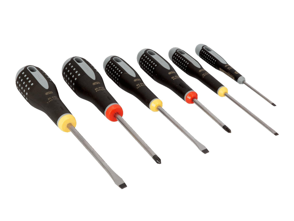 Bahco BE-9881 ERGO Screwdriver Set, 6 Piece