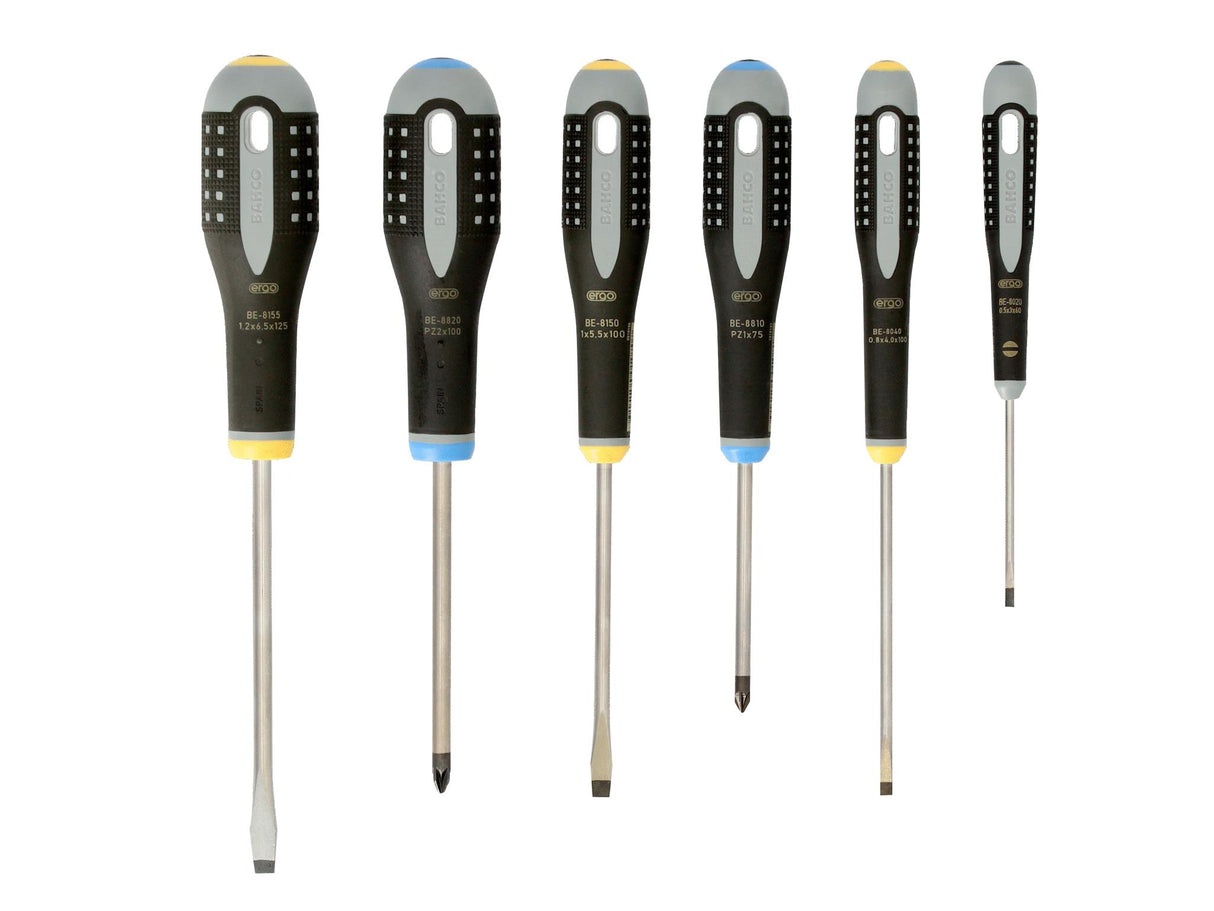 Bahco BE-9882 ERGO™ Screwdriver Set, 6 Piece