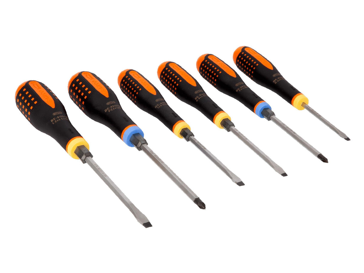 Bahco BE-9882TB ERGO Through Blade Screwdriver Set, 6 Piece