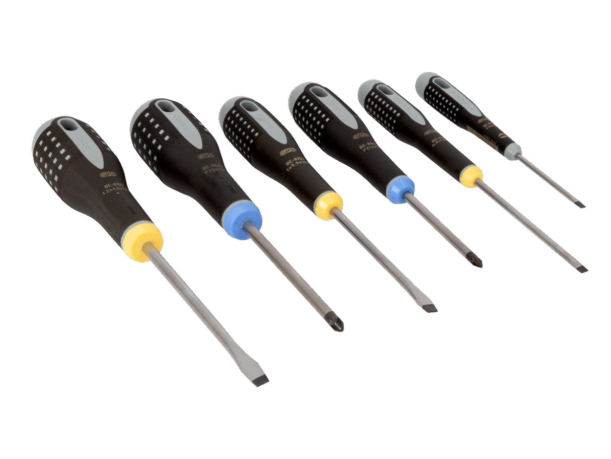 Bahco BE-9882 ERGO Screwdriver Set, 6 Piece