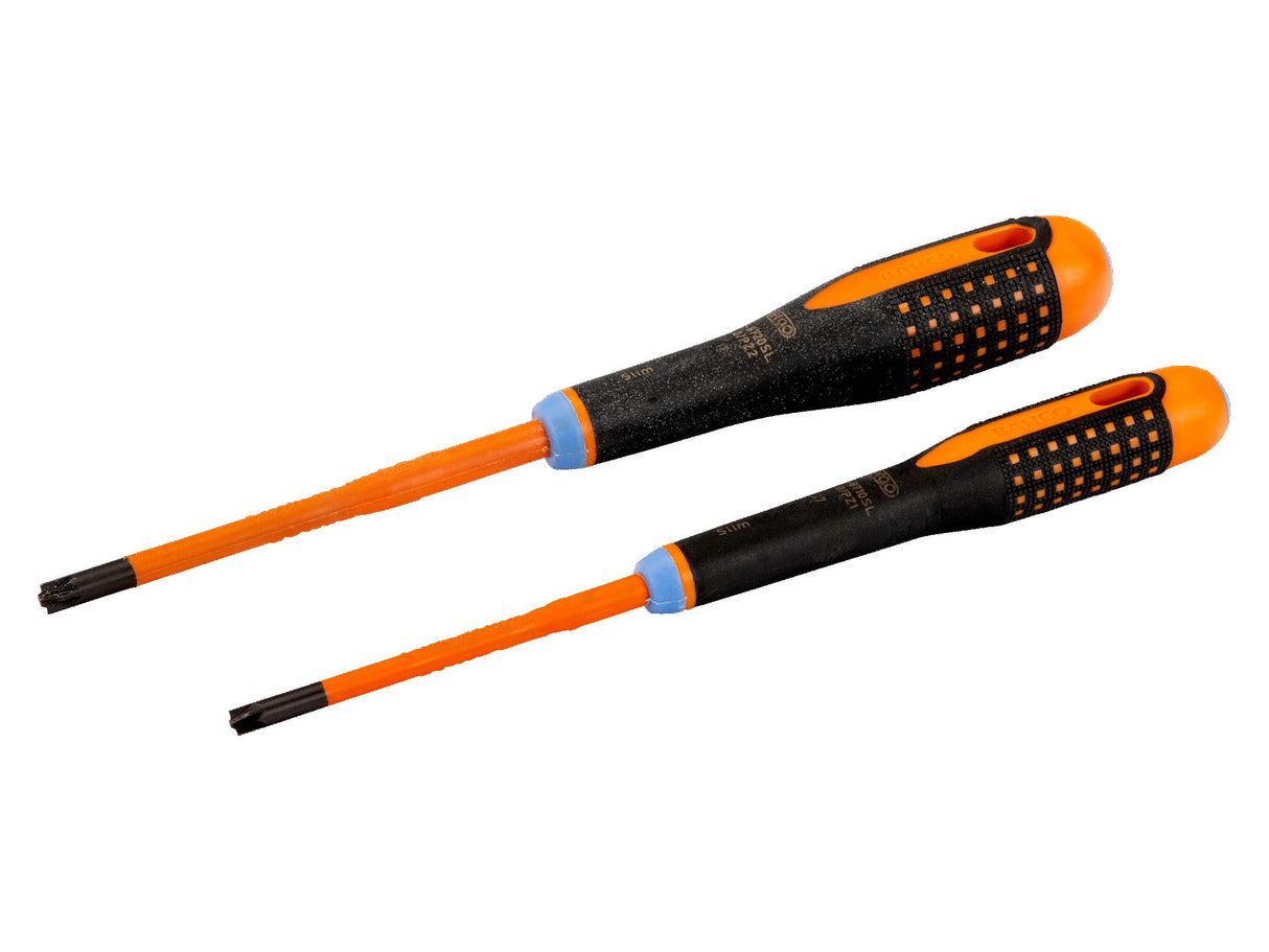 Bahco BE-9890SL ERGO Slim VDE Insulated Screwdriver Set, 2 Piece