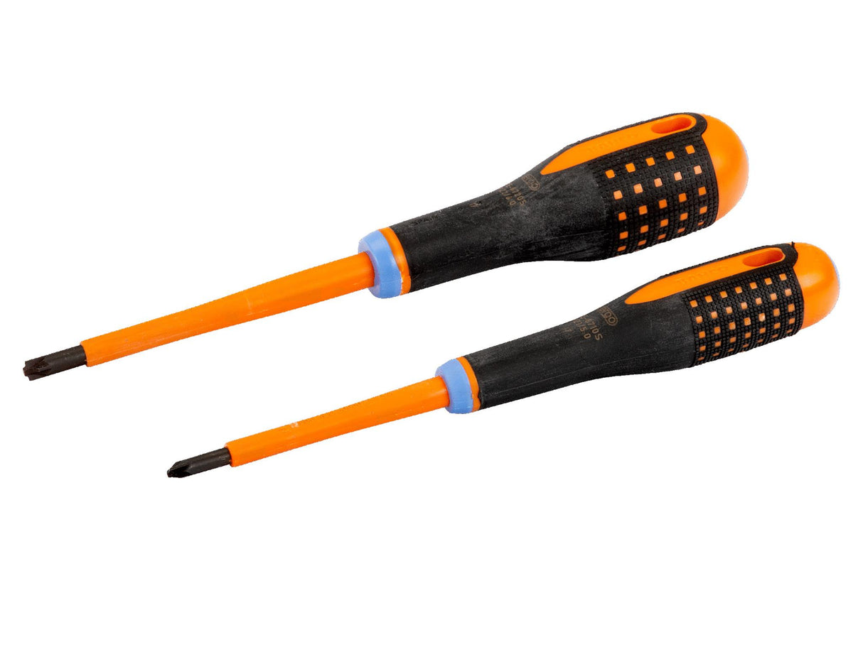 Bahco BE-9890S ERGO VDE Insulated Screwdriver Set, 2 Piece