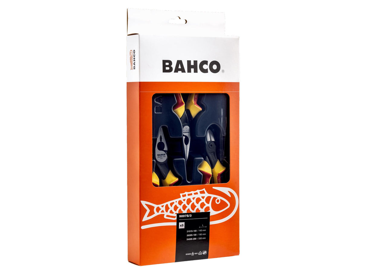 Bahco ERGO™ All-Round Insulated Pliers Set
