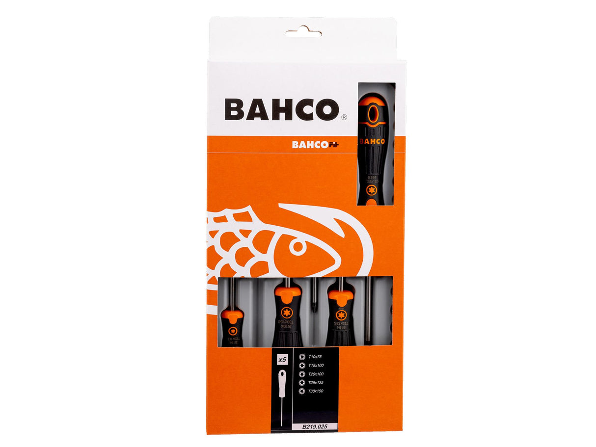 Bahco B219.025 BAHCOFIT TORX Screwdriver Set, 5 Piece