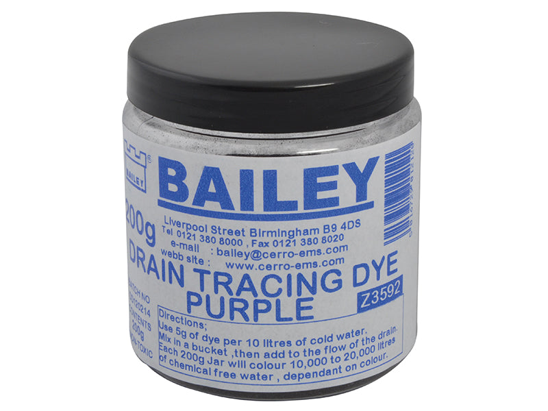 Bailey Drain Tracing Dye