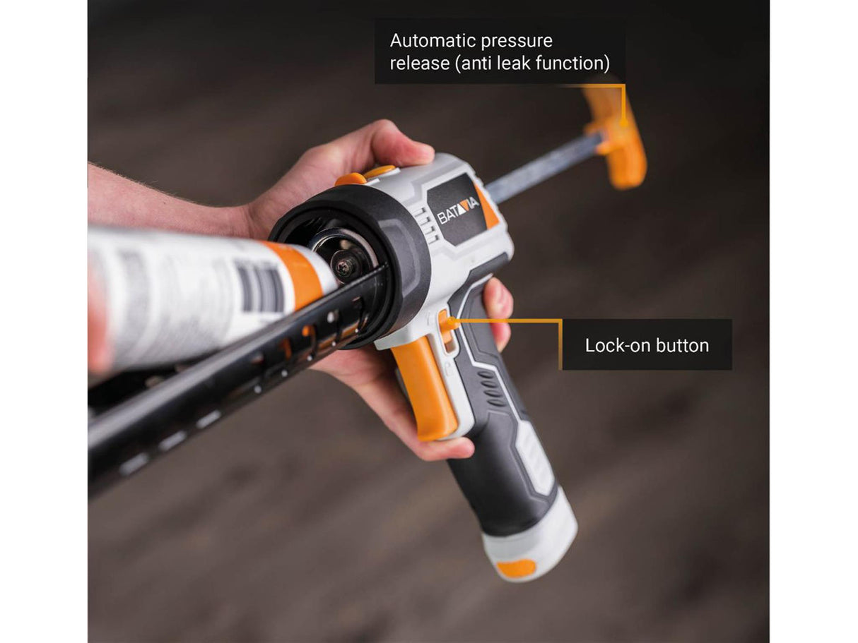 Batavia MAXXPUSH Caulking Gun with LED Light 6V (AA Batteries)