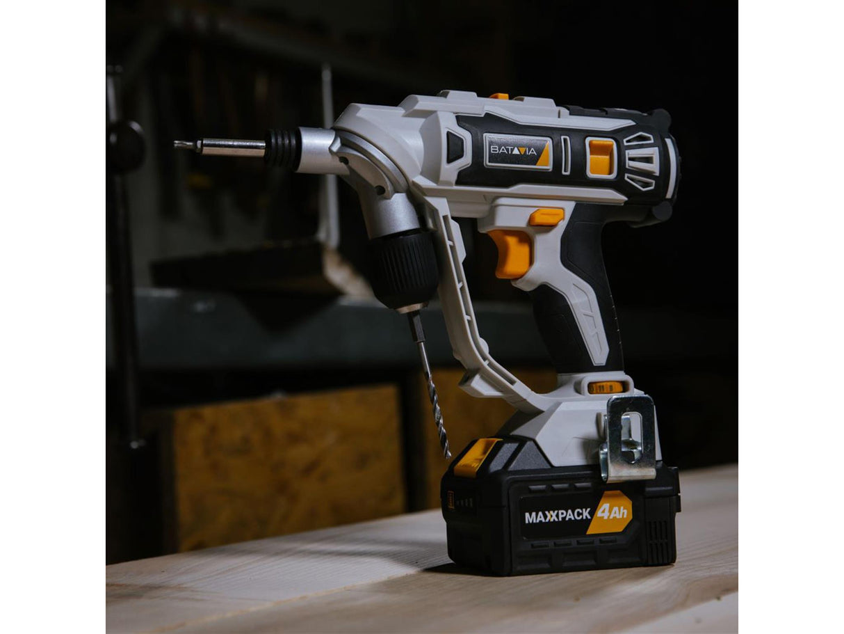 Batavia MAXXPACK Twin Drill & Screwdriver 18V 1 x 2.0Ah Li-ion