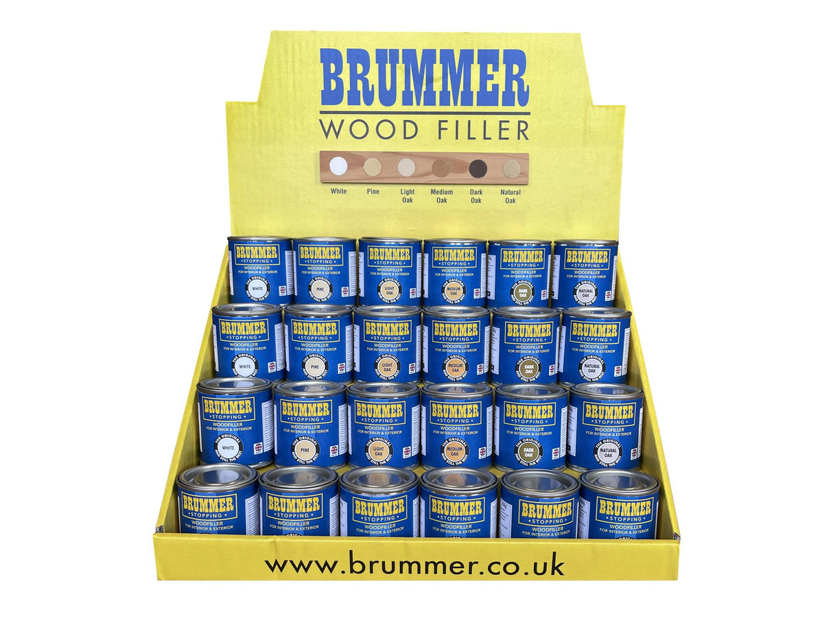 Brummer® Wood Filler Counter Display Unit X 24Pc