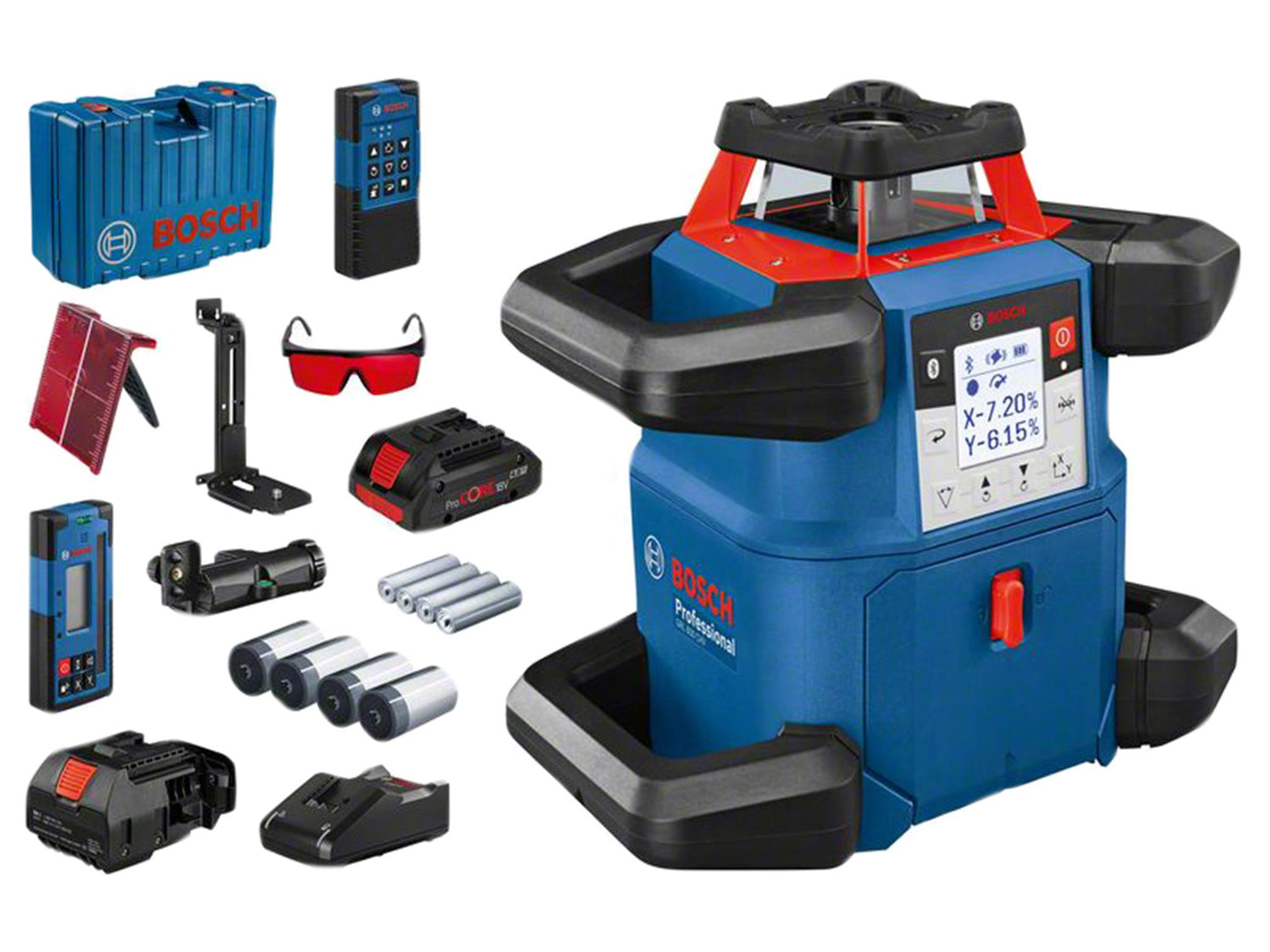 Bosch GRL 600 CHV Professional Rotation Laser Set, 4 Piece
