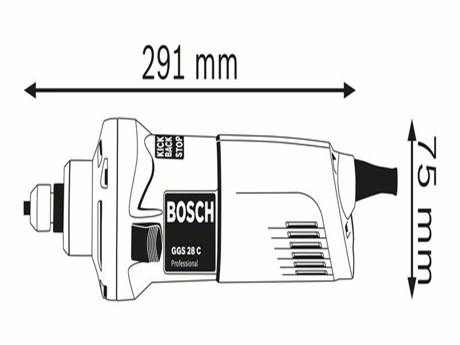 Bosch GGS 28 C Professional Straight Grinder