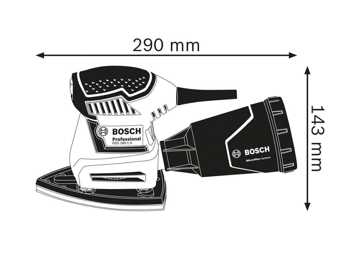 Bosch GSS 160 Multi Professional Orbital Sander 180W 240V