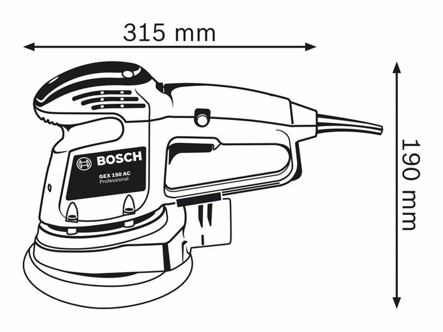 Bosch GEX 34-150 Professional Random Orbital Sander