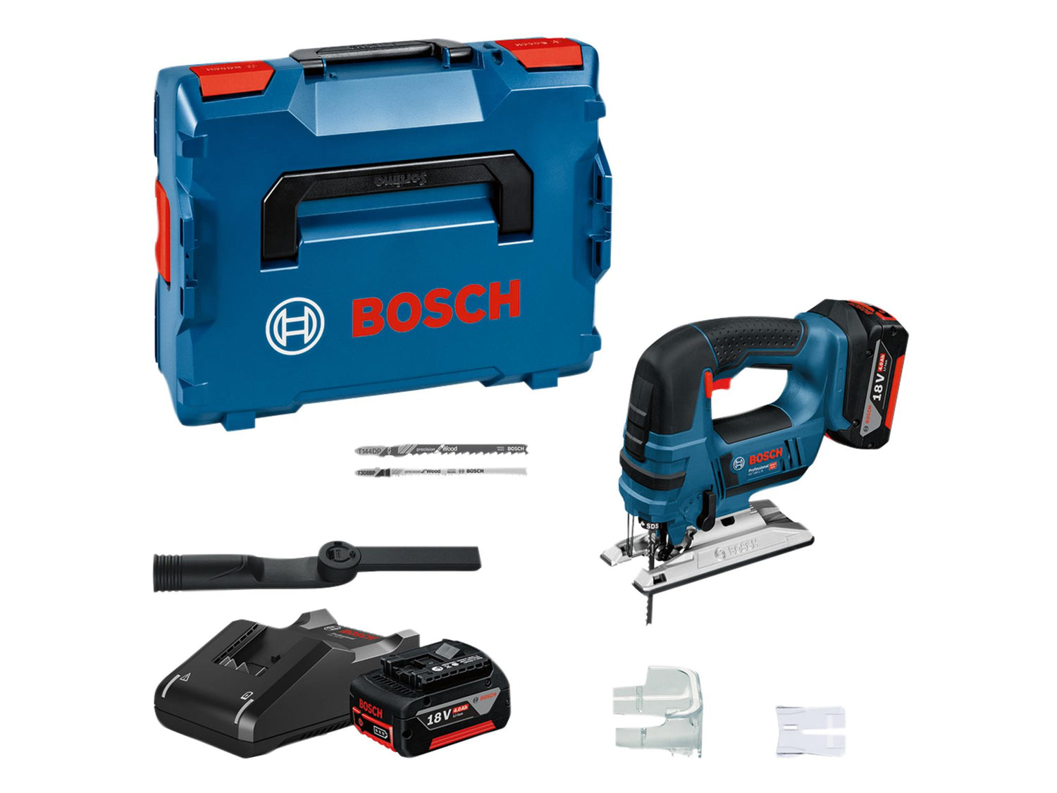 Bosch GST 18V-LI B Professional Jigsaw 18V 2 x 4.0Ah Li-ion