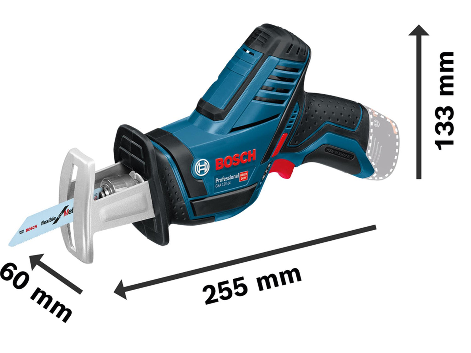 Bosch GSA 12V-14 Professional Reciprocating Saw 12V Bare Unit