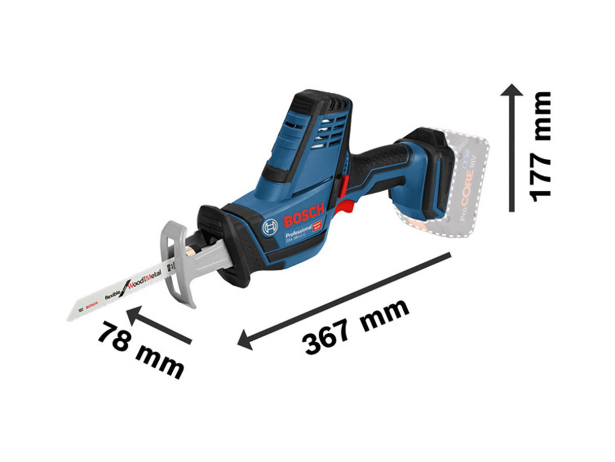 Bosch GSA 18V-LI C Professional Reciprocating Saw 18V Bare Unit