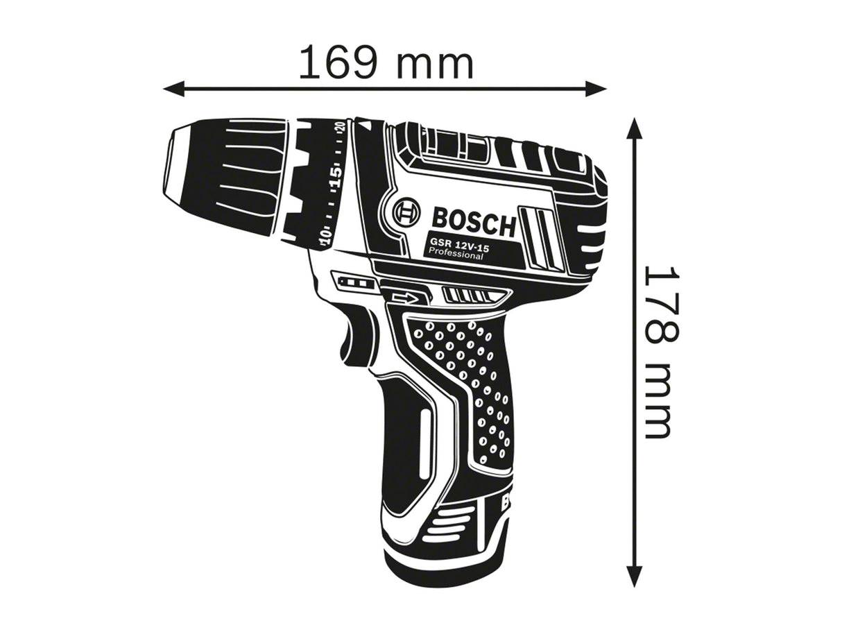 Bosch GSR 12V-15 Professional Drill Driver