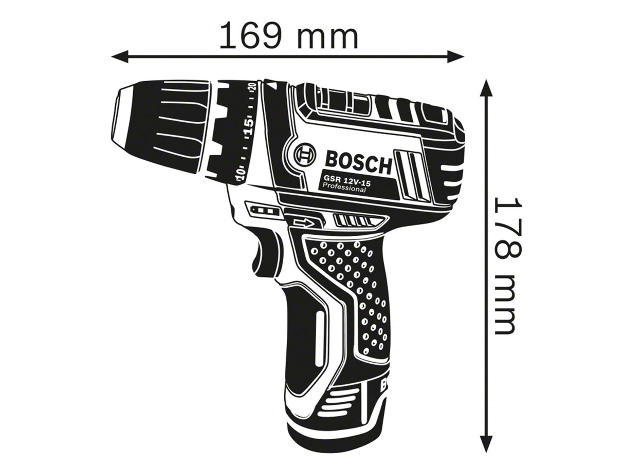 Bosch GSR 12V-15 Professional Drill Driver